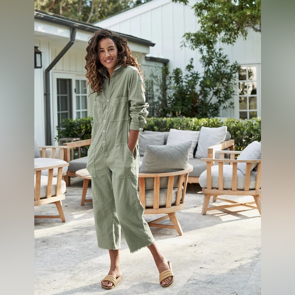 Frank & Eileen Northern Ireland jumpsuit Sage Green - SMALL